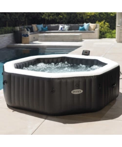 Piscina idromassaggio gonfiabile ottagonale intex "pure spa bubble e jet massage deluxe" - cod. 28462ex